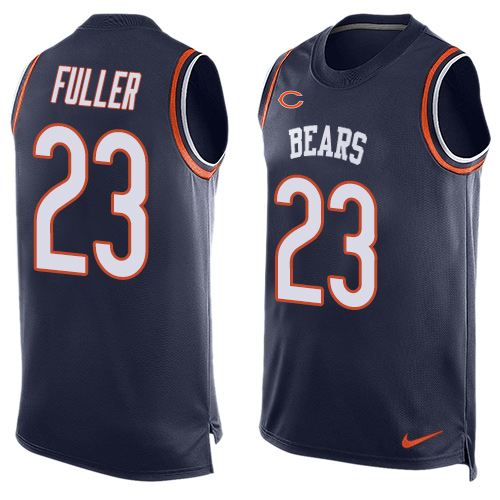 Men's Limited Kyle Fuller Nike Jersey Navy Blue - #23 Player Name & Number Tank Top NFL Chicago Bears